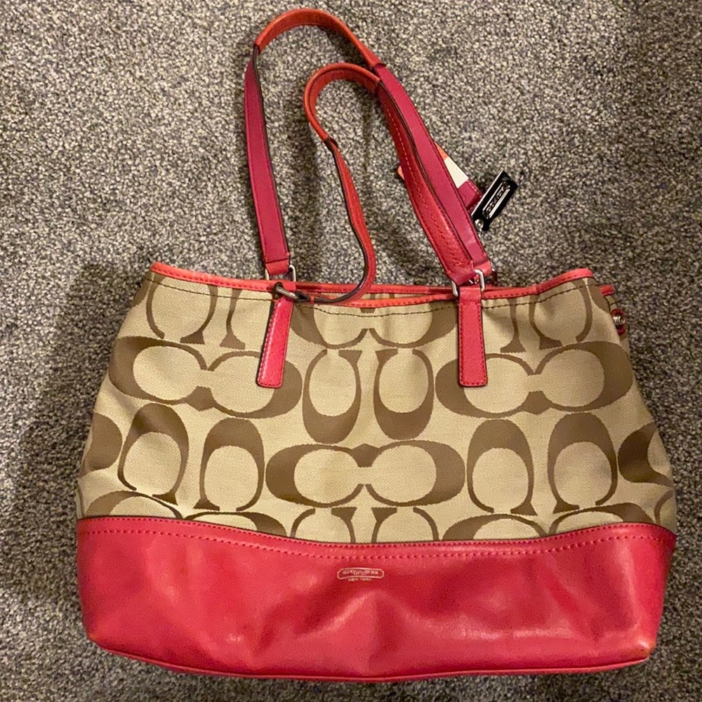 Authentic Coach tote handbag